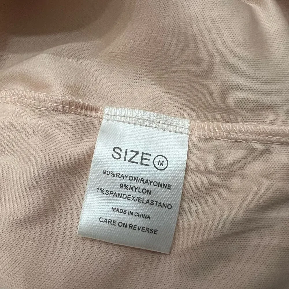 Bella Barnett Womens Pink Sequin Feather Mini Dress Size Medium - Picture 7 of 7